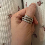 Silver Double Nail Rings