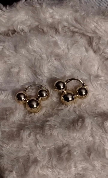 Metal Ball Earrings