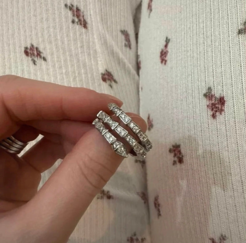 Silver Double Nail Rings