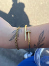 Gold Stones Nail Bracelet