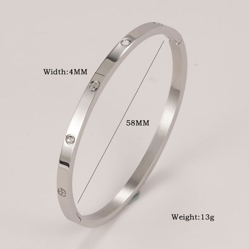 Stainless Steel Cuff Bracelets Bangles