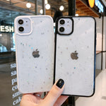 Twinkle Candy Transparent Phone Case For iPhone 11 12 13 14 mini Pro Max XS X XR 7 8 SE 2020 Shockproof Cases Cover