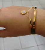Gold bracelet Roman numerals