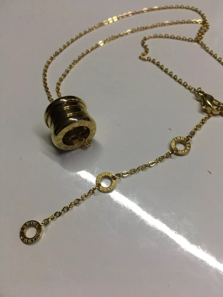 Gold Roman Numerals Necklace