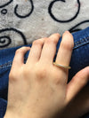 100% 925 Sterling Silver Forever Love Hearts Gold Rings