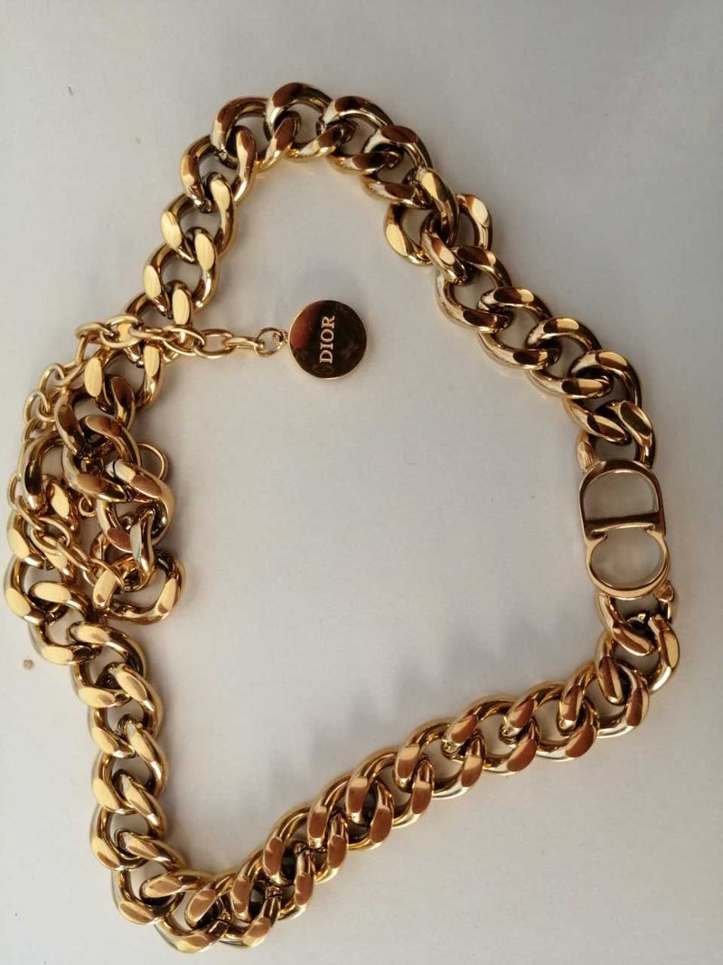 Christian Dior Gold CD Petit Choker Necklace – THE CLOSET